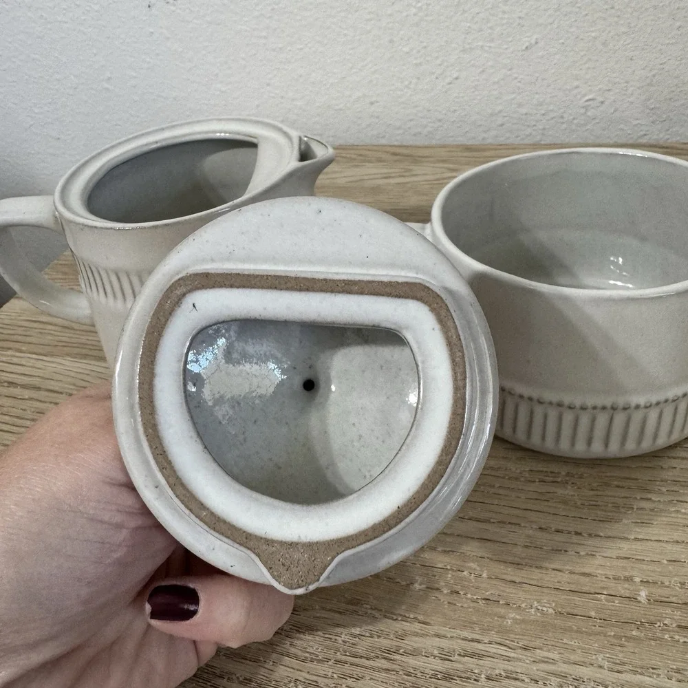 Hearth‎ & Hand Magnolia Stoneware Coffee Pot & Mug Set Joanna Gaines Tea Pot Cup